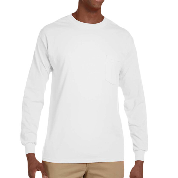 6 oz. Long-Sleeve Pocket T-Shirt Screen 